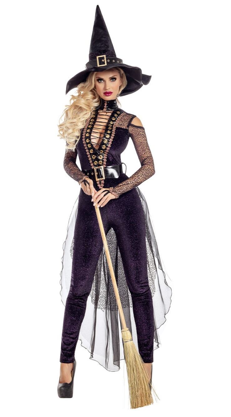 NEW Party King The Witch is Back Sexy Midnight Witch Costume Size Small